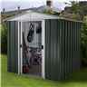 61 X 610 Apex Metal Shed With Free Anchor Kit (1.86m X 2.07m)