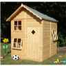 5 2 X 5 5 Wooden Playhouse - Single Door - 3 Windows - 12mm Wall Thickness