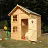 Installed 52 X 55 (1.60m X 1.68m) - Wooden Playhouse - Single Door - 3 Windows - 12mm Wall Thickness