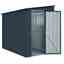 5 X 8 Lean To Anthracite Grey Metal Shed (1.44m X 2.34m)