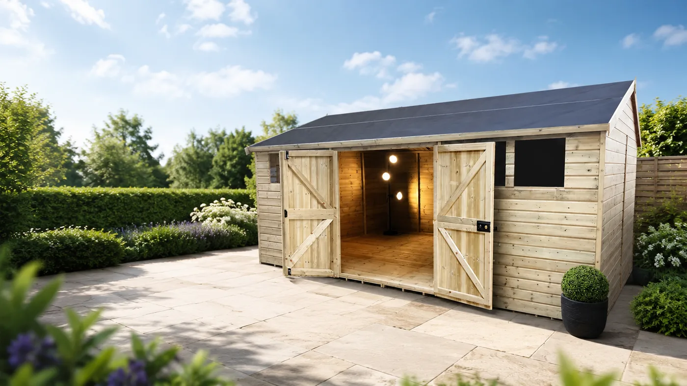 Timber garden workshop
