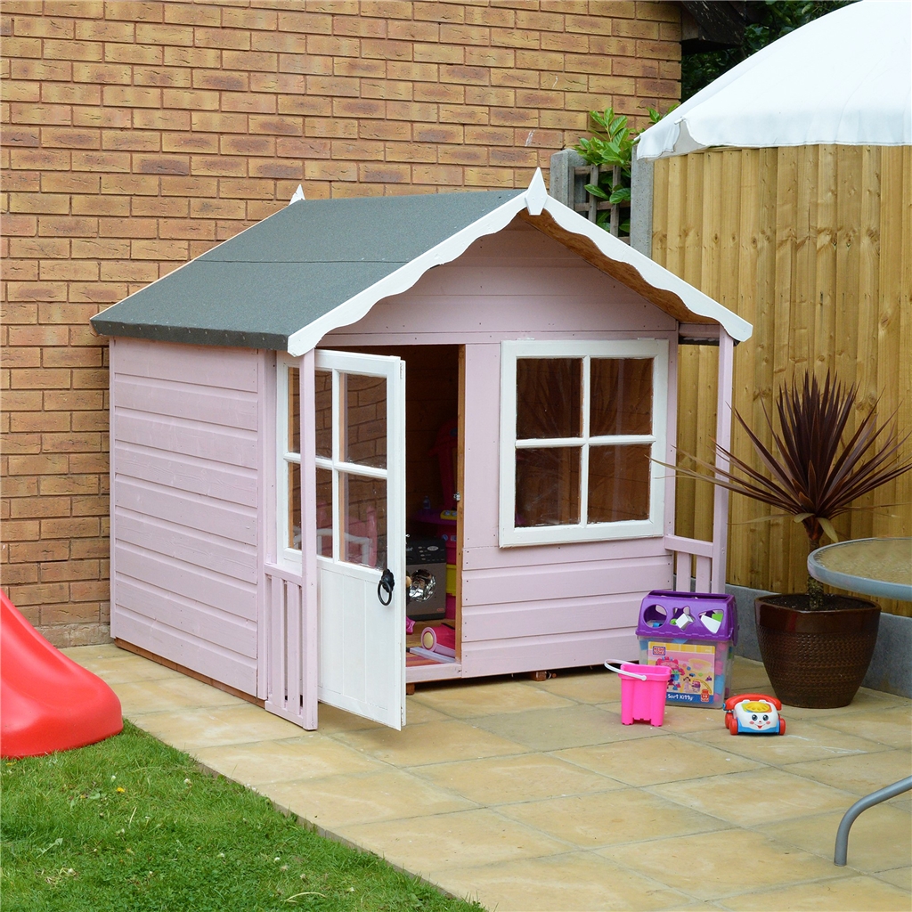 5 x 5 Wooden Playhouse Single Door 1 Window 12mm Wall