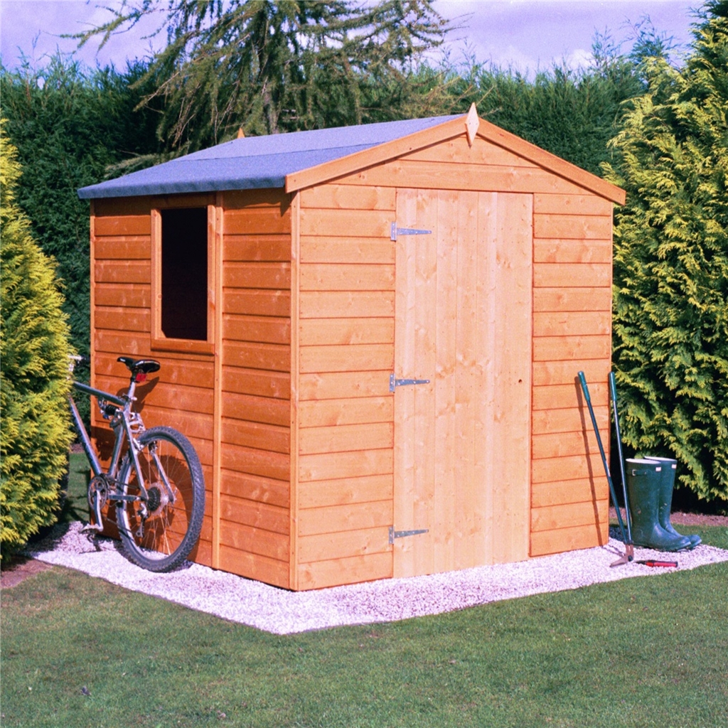 6 x 6 (1.79m x 1.79m) - Tongue &amp; Groove - Apex Garden Shed 