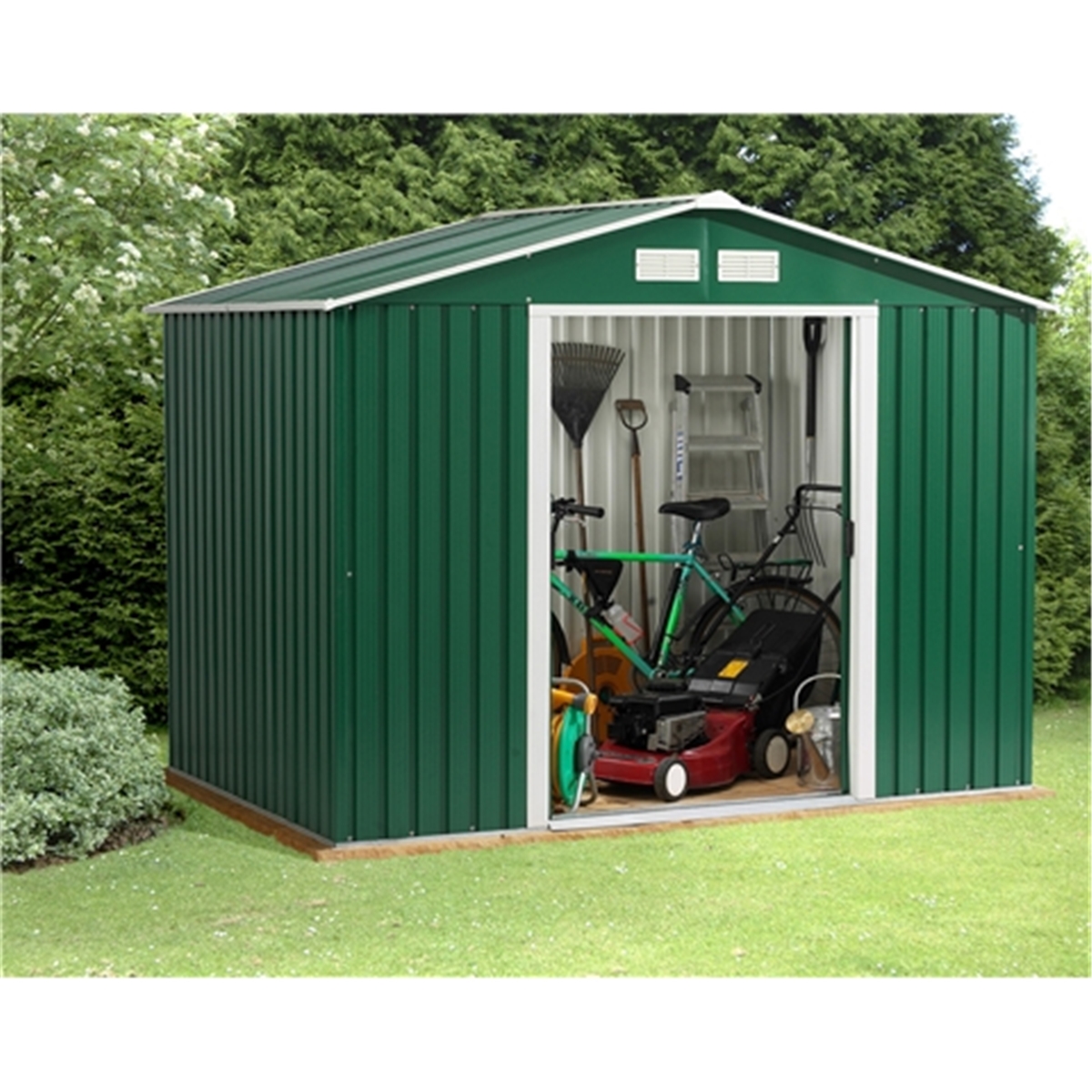 8 x 10 Budget Metal Shed (2.61m x 3.02m) HomeBerry 8 x 10 Budget Metal Shed (2.61m x 3.02m) HomeBerry