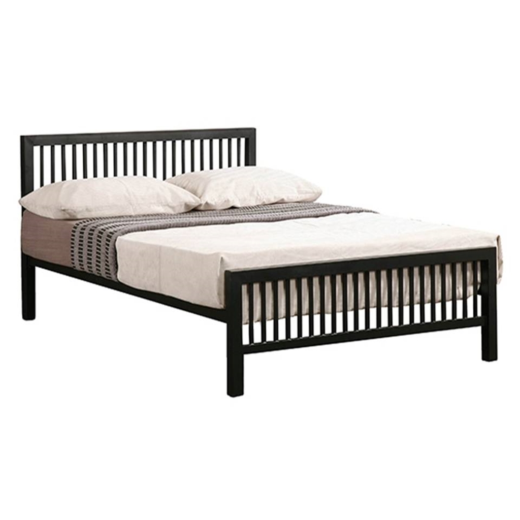 Shaker Style Black Metal Bed Frame King Size 5ft Free Next Day