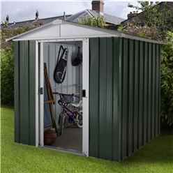 61 X 41 Apex Metal Shed With Free Anchor Kit (1.86m X 1.25m)