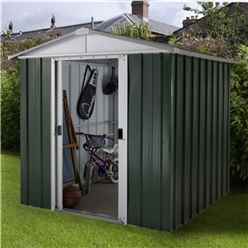 61 X 61 Apex Metal Shed With Free Anchor Kit (1.86m X 1.86m)