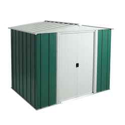 ** Disco July 21 ** 8 X 6 Deluxe Metal Apex Shed (2.53m X 1.81m)
