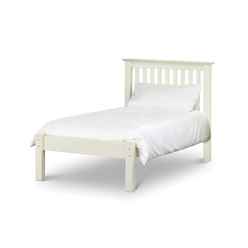 Stone White Finish Shaker Style Low Foot End Bed - Single 3ft