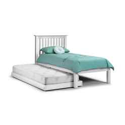 Stone White Finish Hideaway Shaker Style Low Foot End Bed - 2 X Single 3ft