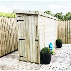 3 X 8 Pent Garden Shed - 12mm Tongue And Groove Walls - Pressure Treated