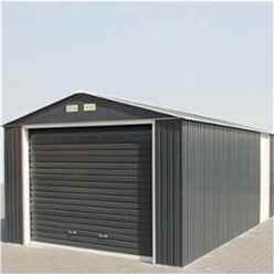 12 X 20 Deluxe Anthracite Metal Garage (3.72m X 6.04m)