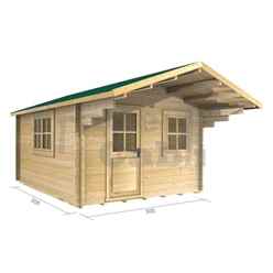 3m X 3m (10 X 10) Log Cabin (2025) - Double Glazing (44mm Wall Thickness)