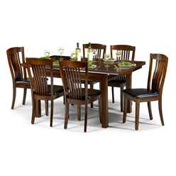 Mahogany Finish Canterbury Extending Dining Table (120cm + 40cm X 90cm)