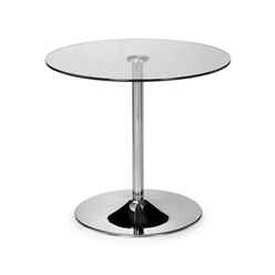 Glass Pedestal Table (80cm Diameter)