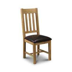 Astoria Solid Oak Leather Dining Chair