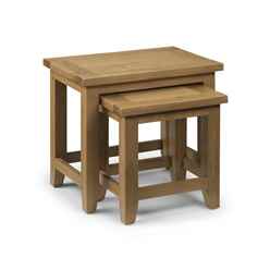 Solid Oak Nest Of Tables