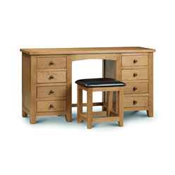 Marlborough American White Oak Twin Pedestal Dressing Table