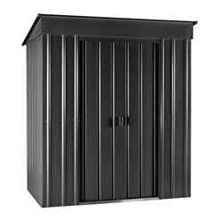 5 X 3 Premier Easyfix - Pent - Metal Shed - Anthracite Grey (1.48m X 0.93m)