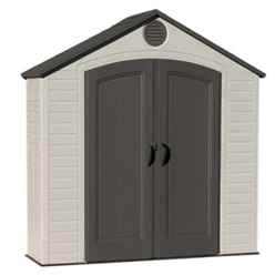 8 X 2.5 Duramax Plus Plastic Apex Shed With Plastic Floor (2.43m X 0.76m)