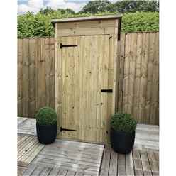 3 X 2 Pent Garden Store - 12mm Tongue And Groove - Pressure Treated - Single Door