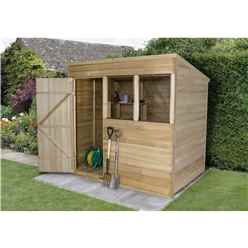 7 X 5 Pressure Treated Pent Shed