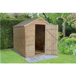 8 X 6 Apex Pressure Treated Overlap Shed