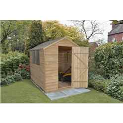 6 X 8 Overlap Pressure Treated Apex Shed
