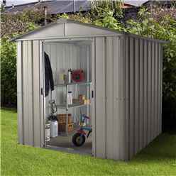 61 X 75 Apex Metal Shed With Free Anchor Kit (2.02m X 2.37m)