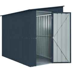 5 X 8 Lean To Heritage Green Metal Shed (1.44m X 2.34m)