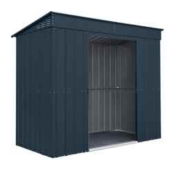 8 X 4 Premier Easyfix - Pent - Metal Shed - Anthracite Grey (2.42m X 1.24m)