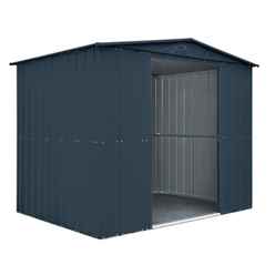 8 X 6 Apex Anthracite Grey Metal Shed (2.34m X 1.75m)