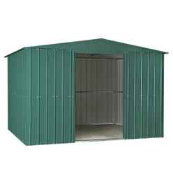 10 X 6 Apex Heritage Green Metal Shed (3.07m X 1.85m)