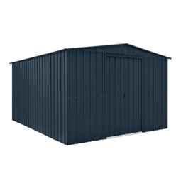 10 X 12 Apex Anthracite Grey Metal Shed (2.95m X 3.61m)