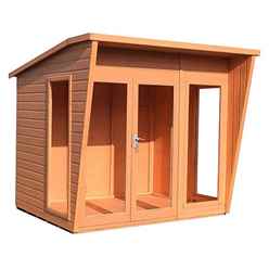 8 X 6 (3.06m X 2.39m) - Premier Wooden Summerhouse - Double Doors - 12mm T&g Walls & Floor