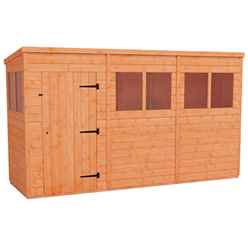 12 X 4 Tongue And Groove Pent Shed (12mm Tongue And Groove Floor And Roof)
