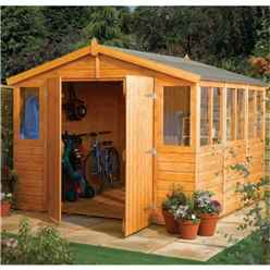 9 X 6 Apex Workshop With Double Door (12mm Shiplap)