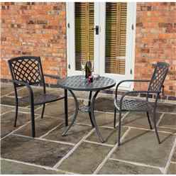 Aluminium Bistro Three Piece Set