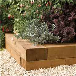 0.9m Pressure Treated Timber Sleepers (pack Of 2)