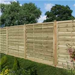 6 X 6 Pressure Treated Solid Slat Screen Panel - Minimum Order Of 3 Panels