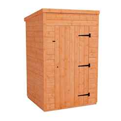 4ft X 4ft Windowless Tongue And Groove Pent Shed (12mm Tongue And Groove Floor And Roof)