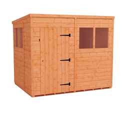 8ft X 6ft Tongue And Groove Pent Shed (12mm Tongue And Groove Floor And Roof)