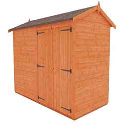 8ft X 4ft Windowless Tongue And Groove Shed With Double Doors (12mm Tongue And Groove Floor And Apex Roof)