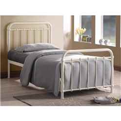 Classic Ivory Metal Bed Frame - Small Double 4ft