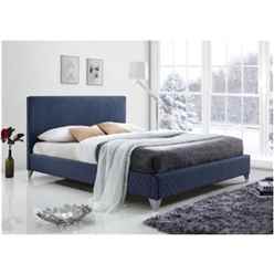 Diamond Fabric Blue Bed Frame - King 5ft