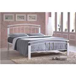 White Metal Bed Frame - Single 3ft
