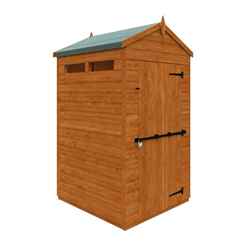 4ft X 4ft  Tongue And Groove Security Shed (12mm Tongue And Groove Floor And Apex Roof)