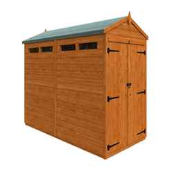 8ft X 4ft  Tongue And Groove Double Doors Security Shed (12mm Tongue And Groove Floor And Apex Roof)