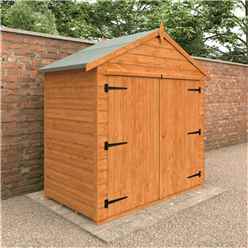 3ft X 6ft Tongue And Groove Apex Bike Shed (12mm Tongue And Groove Floor And Apex Roof)
