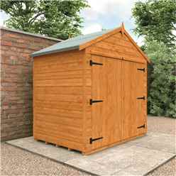 4ft X 6ft Tongue And Groove Apex Bike Shed (12mm Tongue And Groove Floor And Apex Roof)